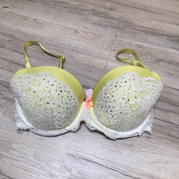 Victoria's Secret Other - Victoria Secret Dream Angels lined Demi crystal embellished bra